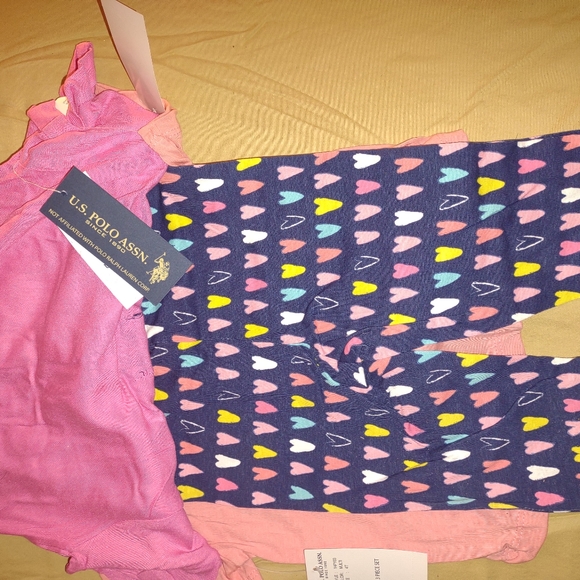 Girls 4T U.S. Polo Assn. 3 Piece Set - Picture 3 of 5